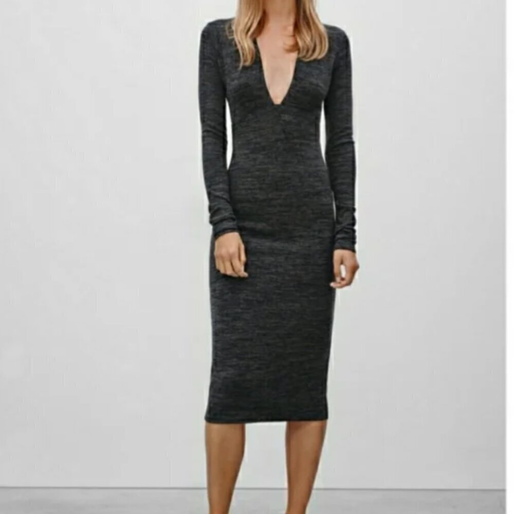 Aritzia Wilfred Free Abby Midi Dress
